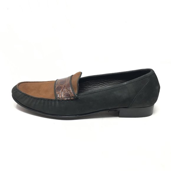 Bragano Cole Haan Loafers Shoes Sz 11.5 Brown Croc main image 7